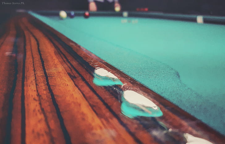 table, wood, photography, filter, pool table, HD wallpaper