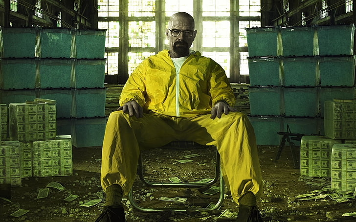 men's yellow romper pants, the series, breaking bad, people, one Person