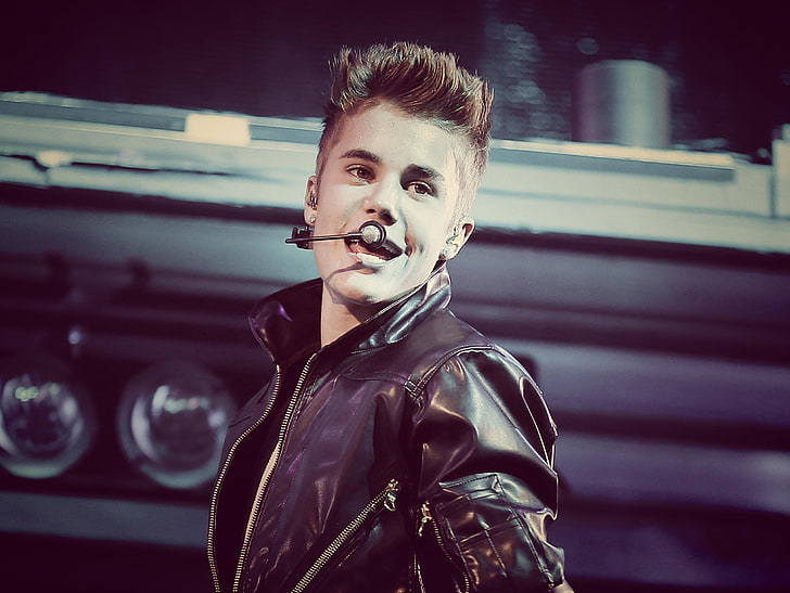 Justin Bieber, singer, performance, microphone, people, men, caucasian Ethnicity, HD wallpaper