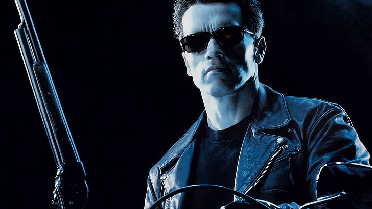 movie poster, movies, Terminator, gun, Terminator 2, Arnold Schwarzenegger