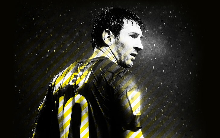 Lionel Messi, FC Barcelona, one person, young adult, young men, HD wallpaper