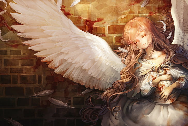 HD wallpaper: anime, anime girls, angel, demon, angel wings, long hair |  Wallpaper Flare