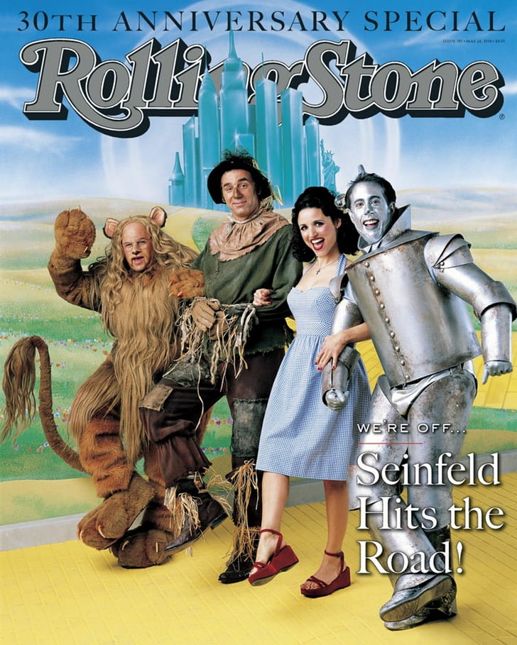Seinfeld, magazine cover, The Wizard of Oz, Statue of Liberty