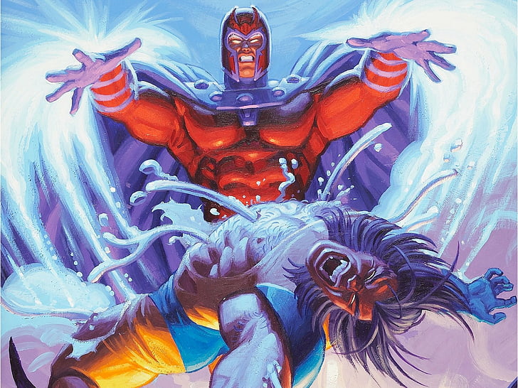 X-Men, X-Men: Fatal Attractions, Magneto (Marvel Comics), Wolverine, HD wallpaper