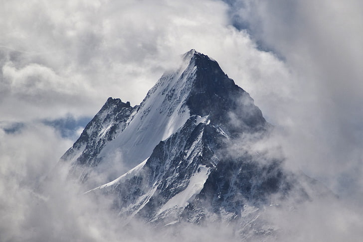 Mt. Everest photo, Grindelwald, Switzerland, mountains, nature, HD wallpaper