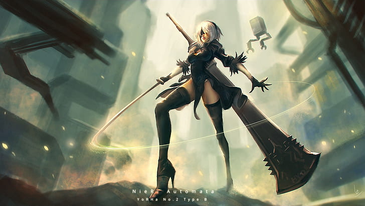 1440x2560px Free Download Hd Wallpaper Tight Clothing 2b Nier Automata Thighs Women Sword Thigh Highs Wallpaper Flare