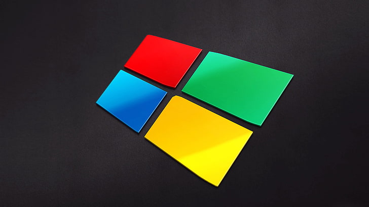 Windows digital wallpaper, computer, logo, emblem, the volume, HD wallpaper