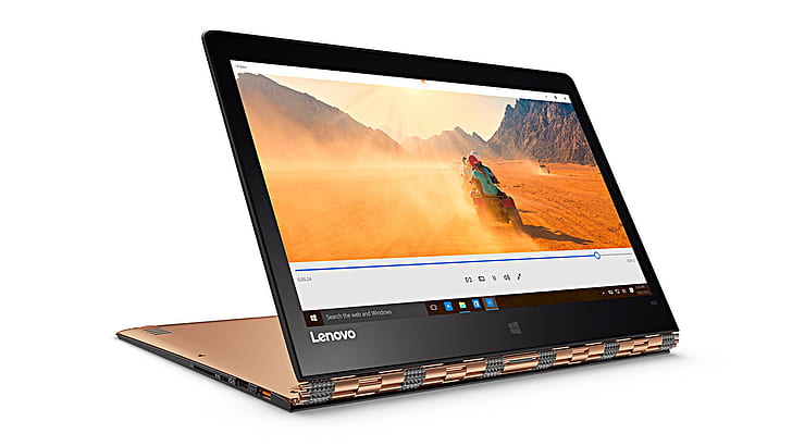 white background, orange, Lenovo, IdeaPad YOGA, Ultrabook, HD wallpaper