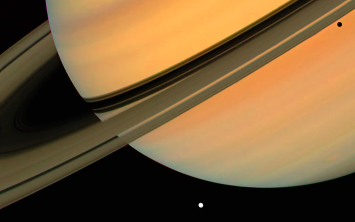 Saturn, planetary rings, space, Solar System, digital art, no people, HD wallpaper