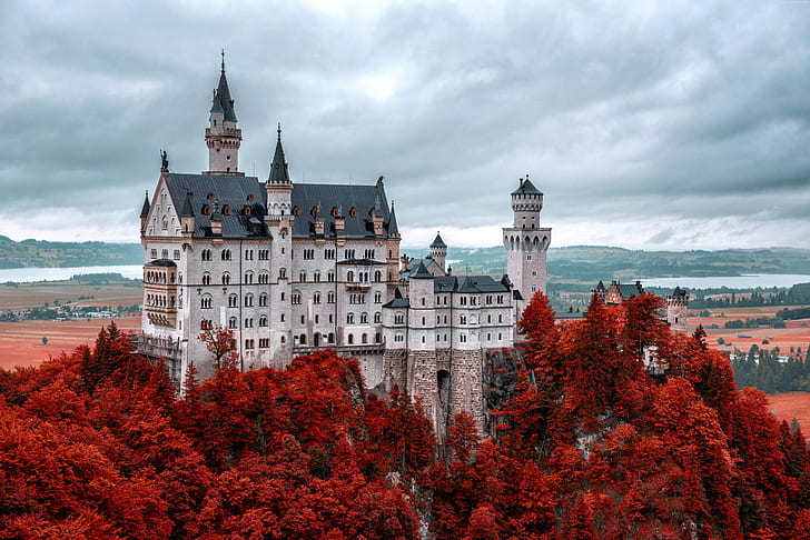 Germany, Tourism, Neuschwanstein castle, Travel, Bavaria, HD wallpaper