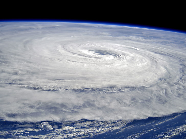 Typhoon Noru, Pacific Ocean, Earth view from..., Space, Tropical, HD wallpaper