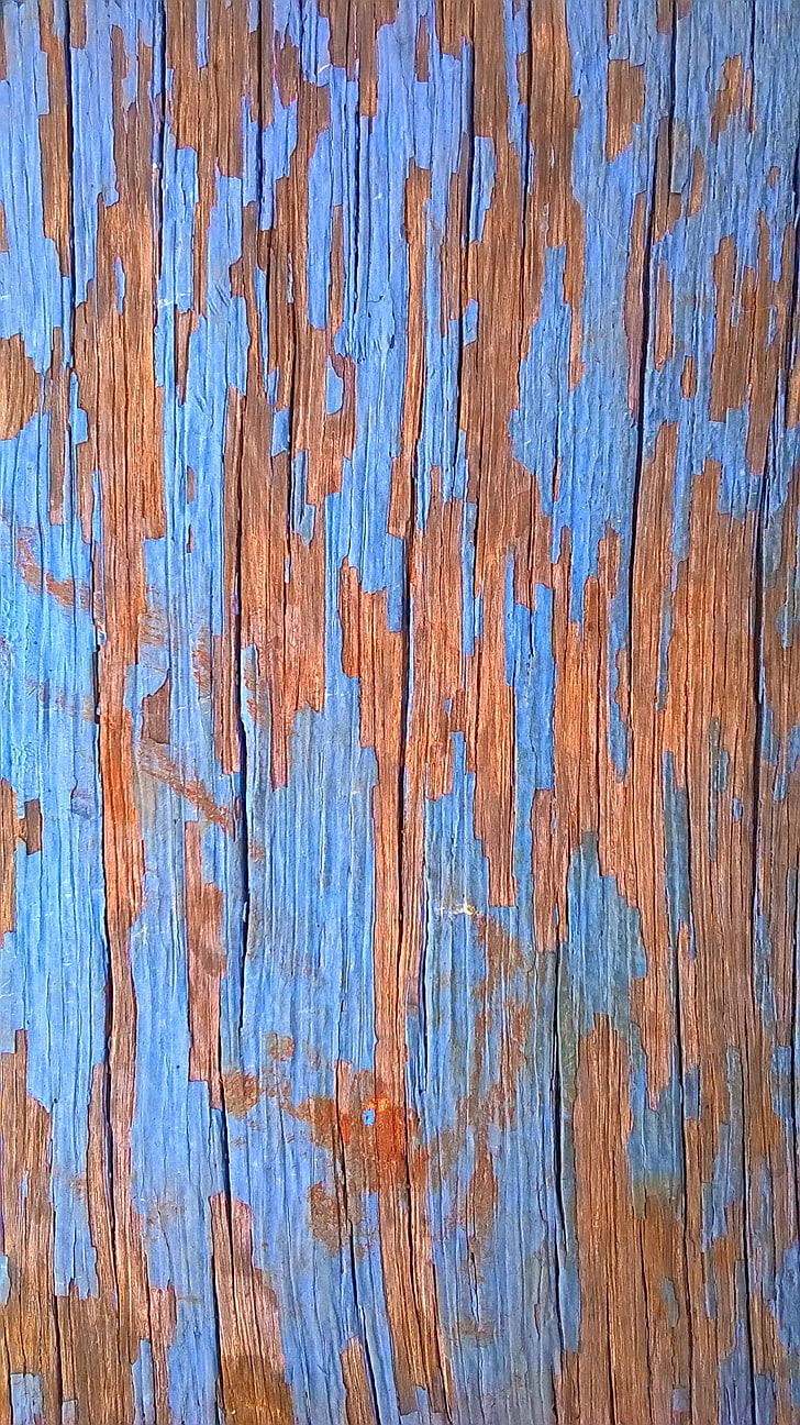 blue and brown plank, wood, textured, backgrounds, full frame, HD wallpaper