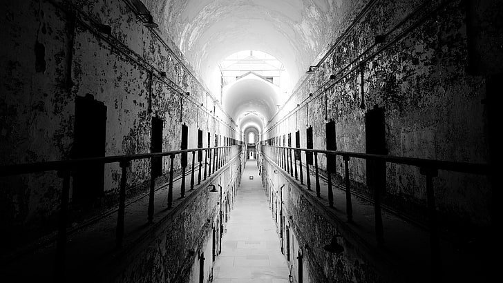 Hd Wallpaper Cave Pathway Building Penitentiary Prisons Monochrome Architecture Wallpaper Flare - prison life roblox wallpapers wallpaper cave