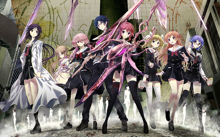 Anime, ChaoS;Child, group of people, costume, real people, celebration, HD wallpaper