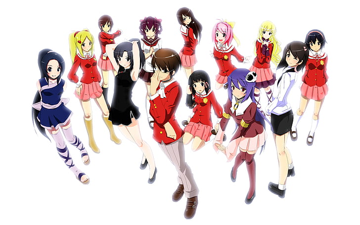 Anime, The World God Only Knows, Ayumi Takahara, Chihiro Kosaka, HD wallpaper