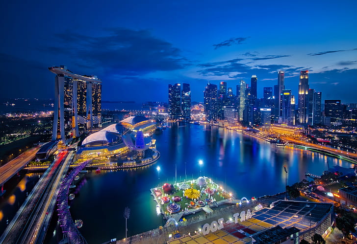 Marina bay Singapore, singapore, Layover, Ritz-Carlton, Facebook  Live, HD wallpaper
