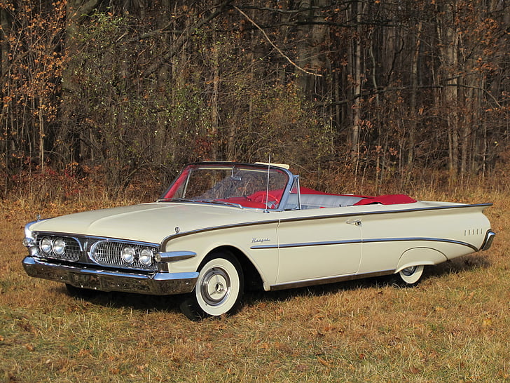 1960, 2 door, 76b, classic, convertible, edsel, ranger, HD wallpaper