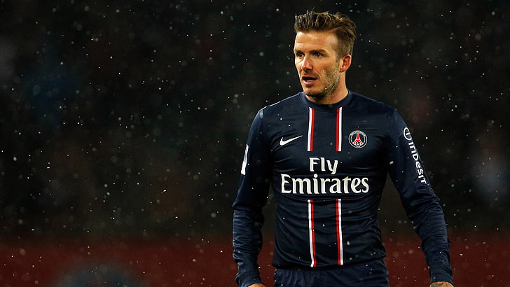 David Beckham, Paris Saint-Germain, 4K, Football player, one person, HD wallpaper