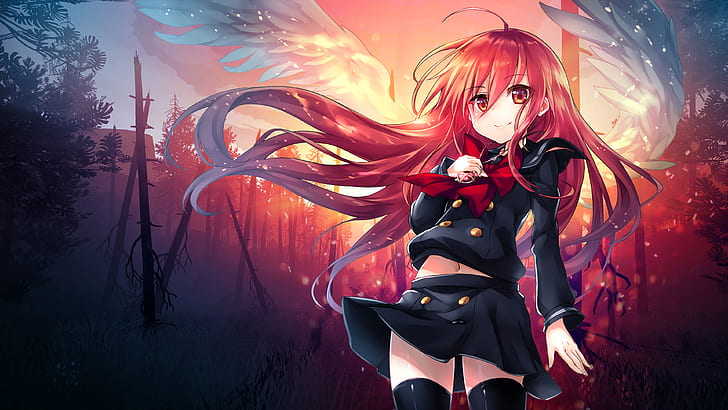 HD wallpaper: 4K, Anime girl, Fire Angel | Wallpaper Flare