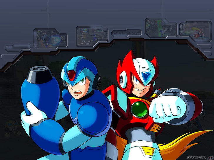 Megaman digital wallpaper, Mega Man, Mega Man X, human representation, HD wallpaper
