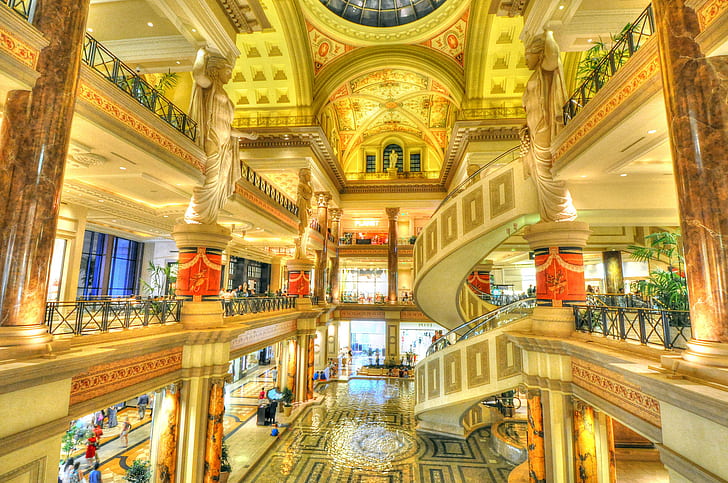 Las Vegas, Nevada, USA. Check in desk inside Caesar Palace casino Stock  Photo - Alamy