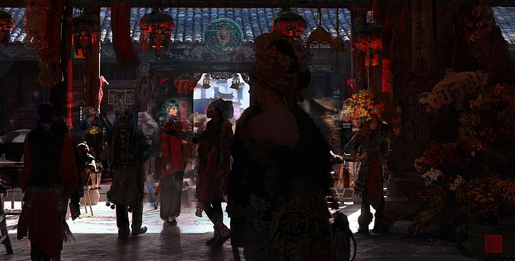 women's black top, China, landscape, Asia, human representation, HD wallpaper