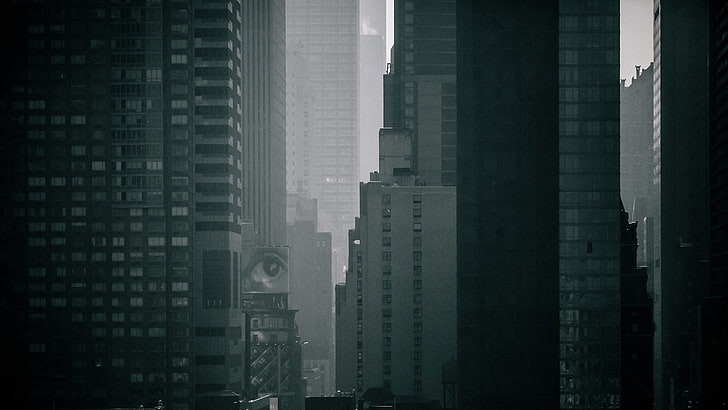 gray concrete building, photography, urban, city, cityscape, skyscraper, HD wallpaper