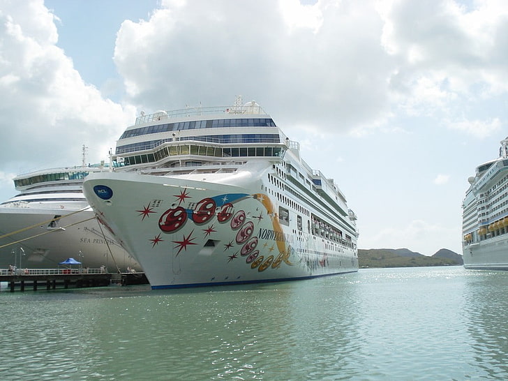 cruise ship, nautical vessel, water, transportation, mode of transportation, HD wallpaper