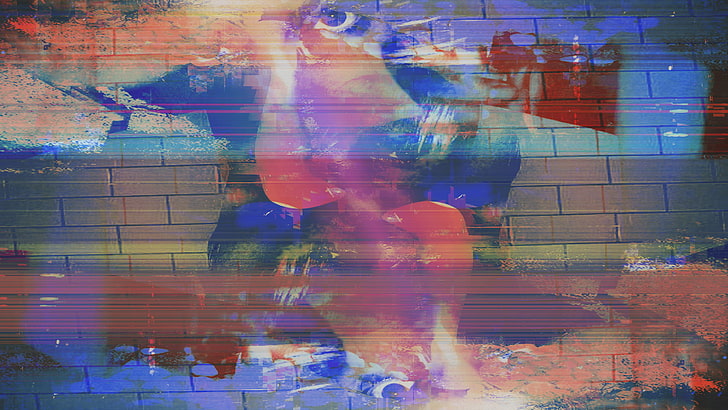 glitch art, LSD, abstract, creativity, multi colored, art and craft, HD wallpaper