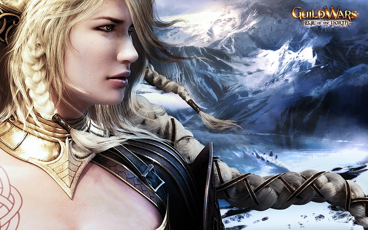 GuildWars game wallpaper, Guild Wars, video games, young adult, HD wallpaper