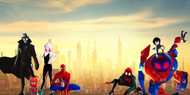 Spider-Man: Into the Spider-Verse, Miles Morales, Spider-Gwen, HD wallpaper