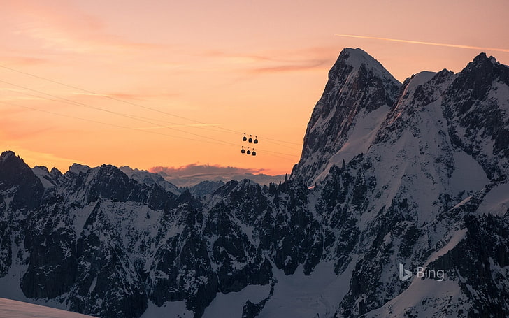 French Alps Mont Blanc massif-2017 Bing Desktop Wa.., mountain, HD wallpaper