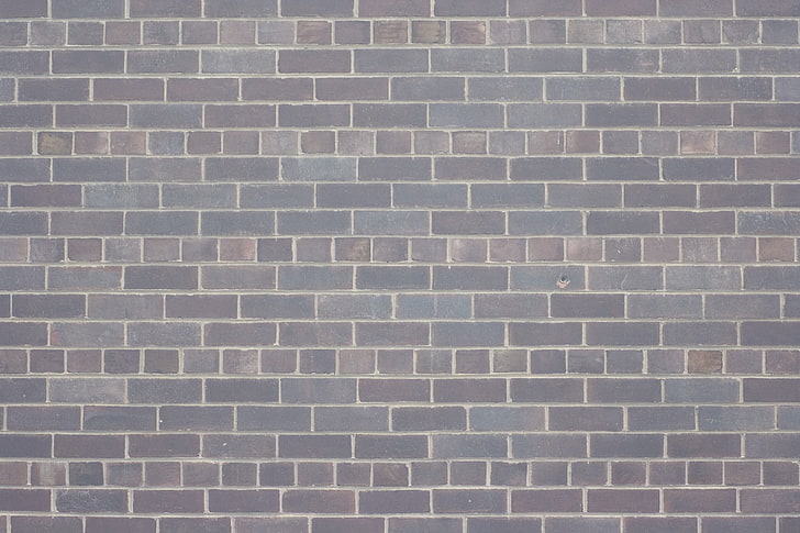 gray concrete brick wall, abstract, texture, architecture, pattern, HD wallpaper