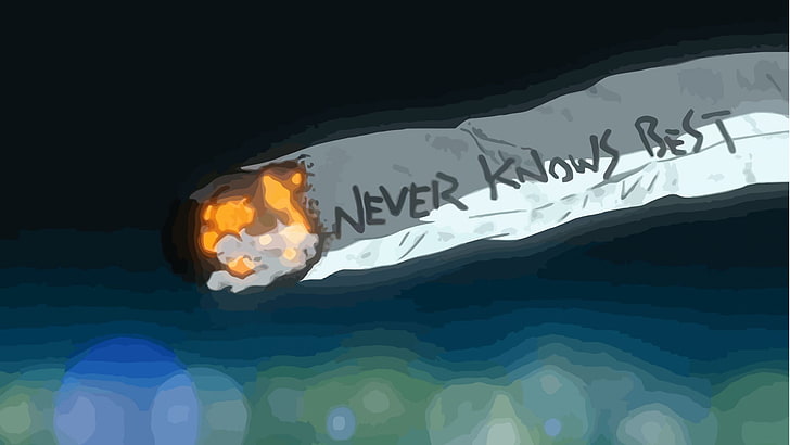 Never Knows best cigarette illustration, FLCL, cigarettes, anime, HD wallpaper