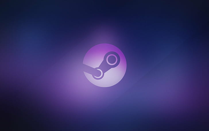 HD wallpaper: steam software pc master race, purple, colored background,  studio shot