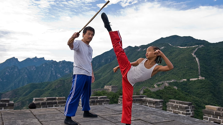 Movie, The Karate Kid (2010), Jackie Chan, Jaden Smith, mountain, HD wallpaper
