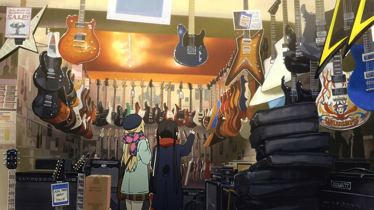K-ON!, retail, store, for sale, large group of objects, retail display