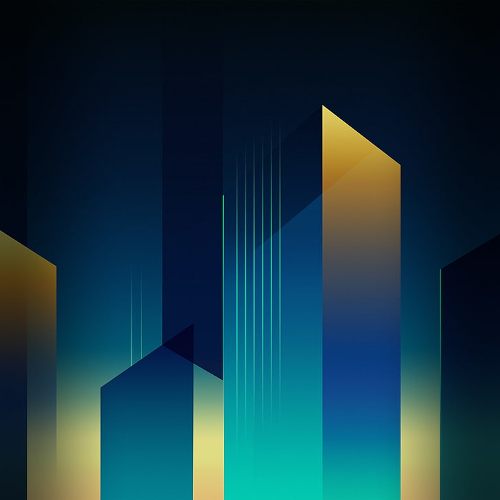 HTC U11 Plus, Lines, Geometric, Shapes, Stock, abstract, blue, HD wallpaper