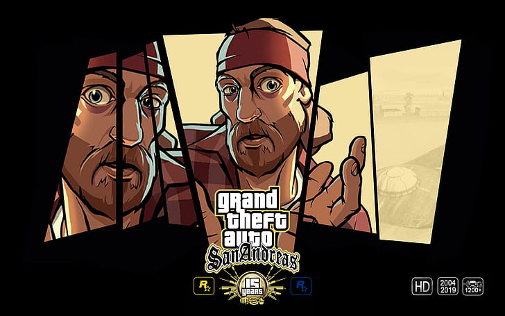 GTA anniversary, GTA San Andreas, Grand Theft Auto, game poster