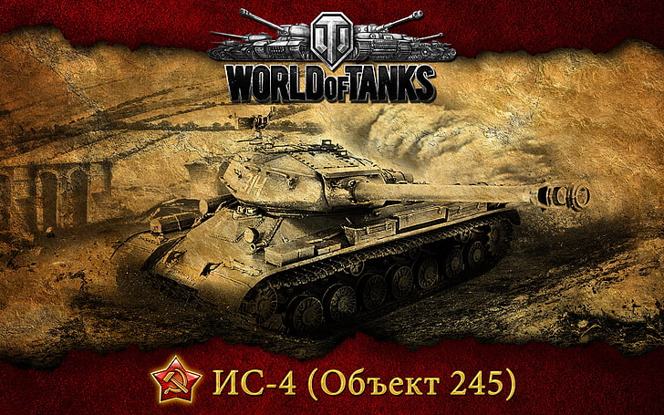 World of Tanks wallpaper, WoT, Soviet, heavy tank, Is-4, text HD wallpaper