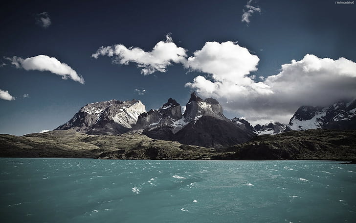 nature, torres del paine national park, sky, blue, mountains, HD wallpaper