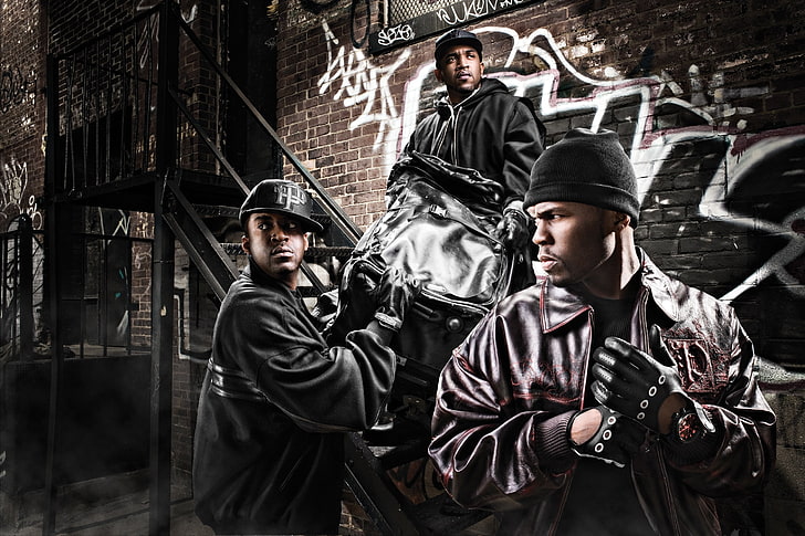 50 Cent and the G-Unit, Lloyd Banks, Tony Yayo, people, men, police Force, HD wallpaper