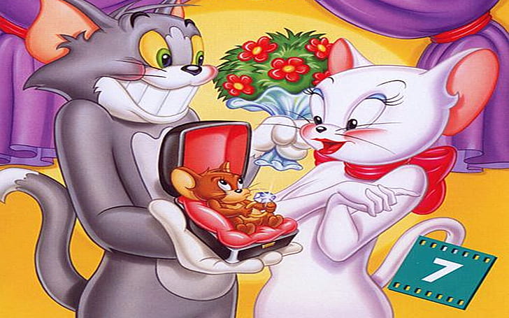 Tom And Jerry Cartoon Love Me Love My Mouse Desktop Hd Wallpaper 1920×1200