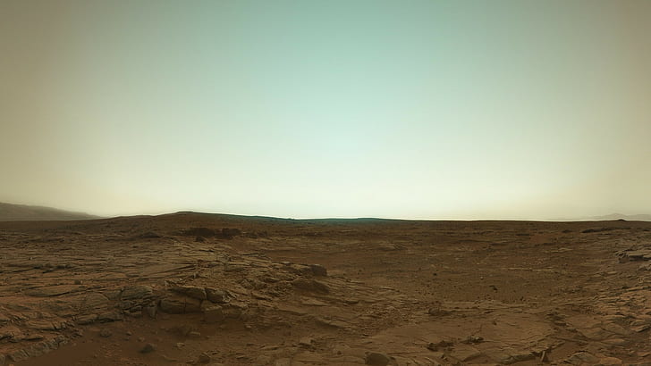 Mars Curiosity Rover Alien Landscape Rocks Stones HD, space