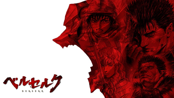 Berserk Anime Red HD, cartoon/comic, HD wallpaper