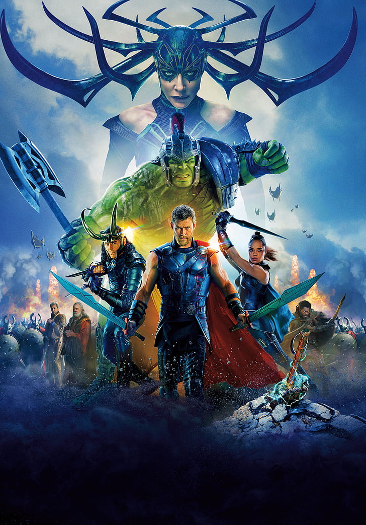 Marvel Thor Ragnarok movie poster, HD, 4K, 2017