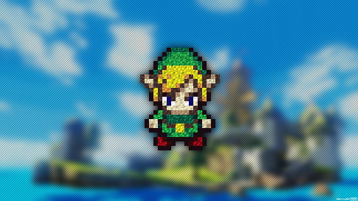 pixels, Trixel, video games, pixel art, The Legend of Zelda