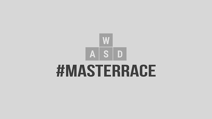 Master Race, computer, WASD, HD wallpaper