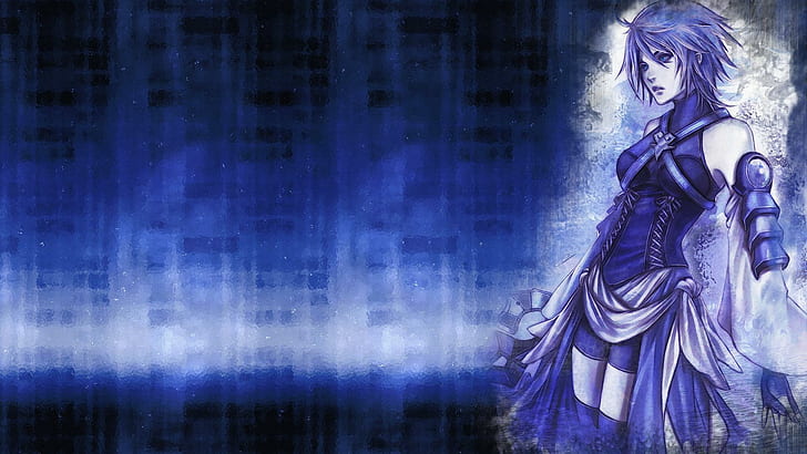 Hd Wallpaper Aqua Purple Hair Games Lone Blue Eyes Kingdom Hearts Shorts Wallpaper Flare