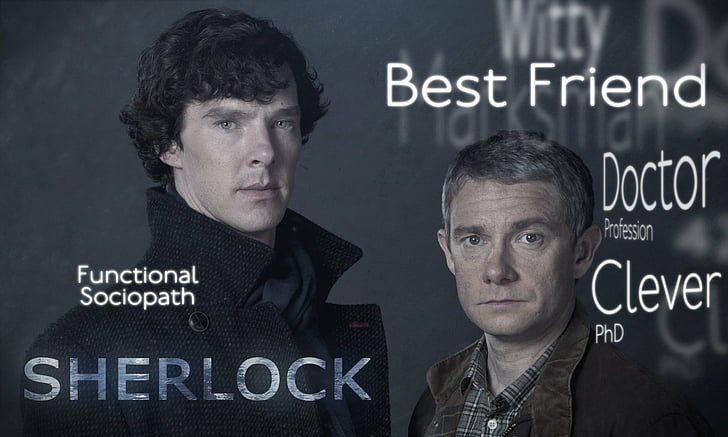 Sherlock Holmes, Benedict Cumberbatch, Dr. Watson, Martin Freeman